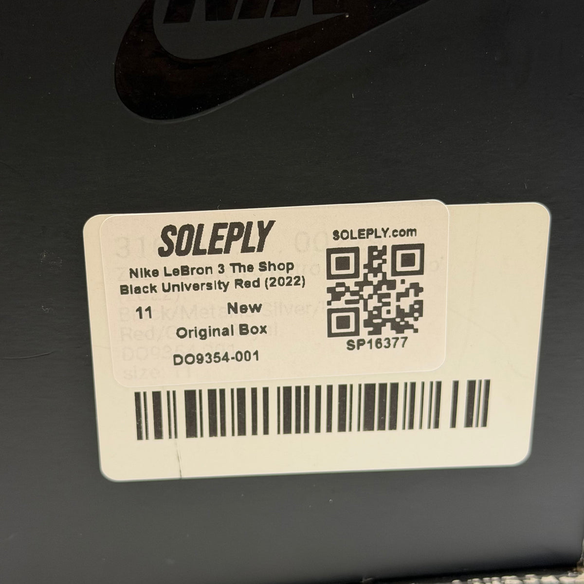 [SP16377] Nike LeBron 3 The Shop Black University Red (2022)