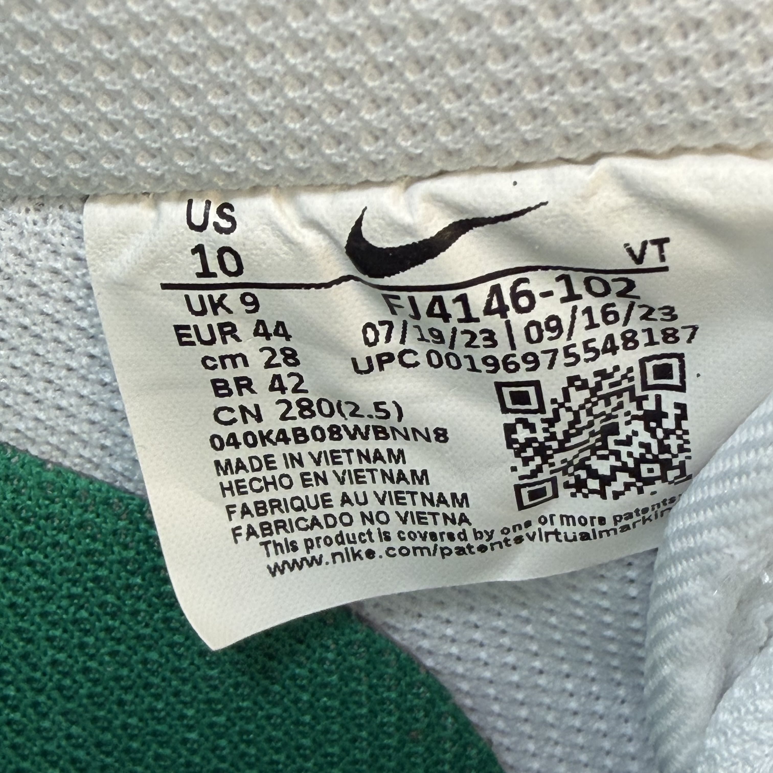 [SP15155] Nike Air Force 1 Low '07 White Malachite