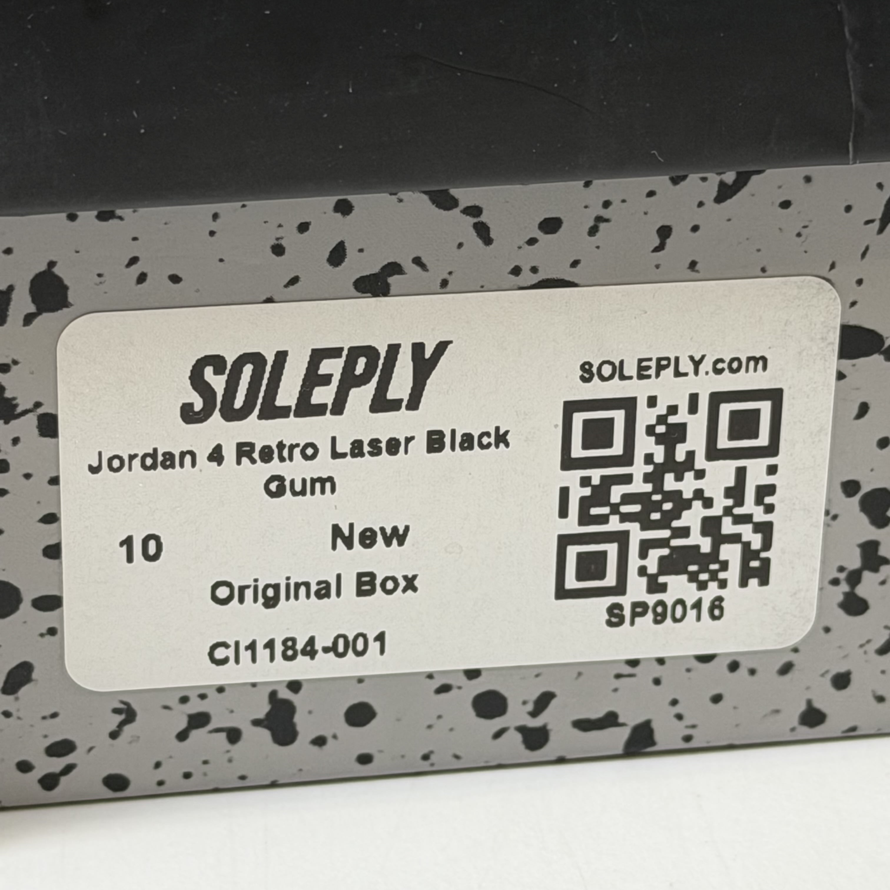 [SP9016] Jordan 4 Retro Laser Black Gum