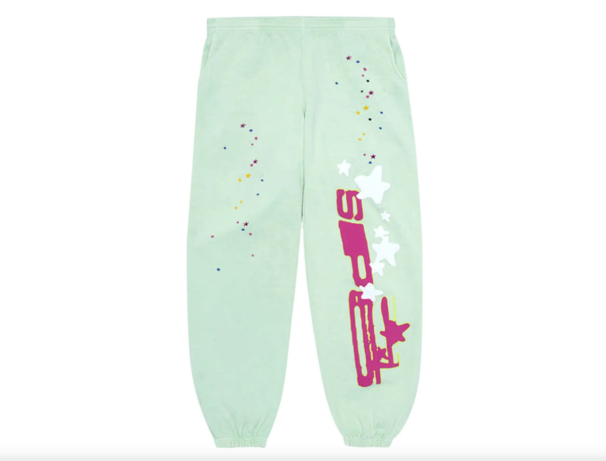 SP21532 Sp5der SP5 Mint Sweatpants Mint