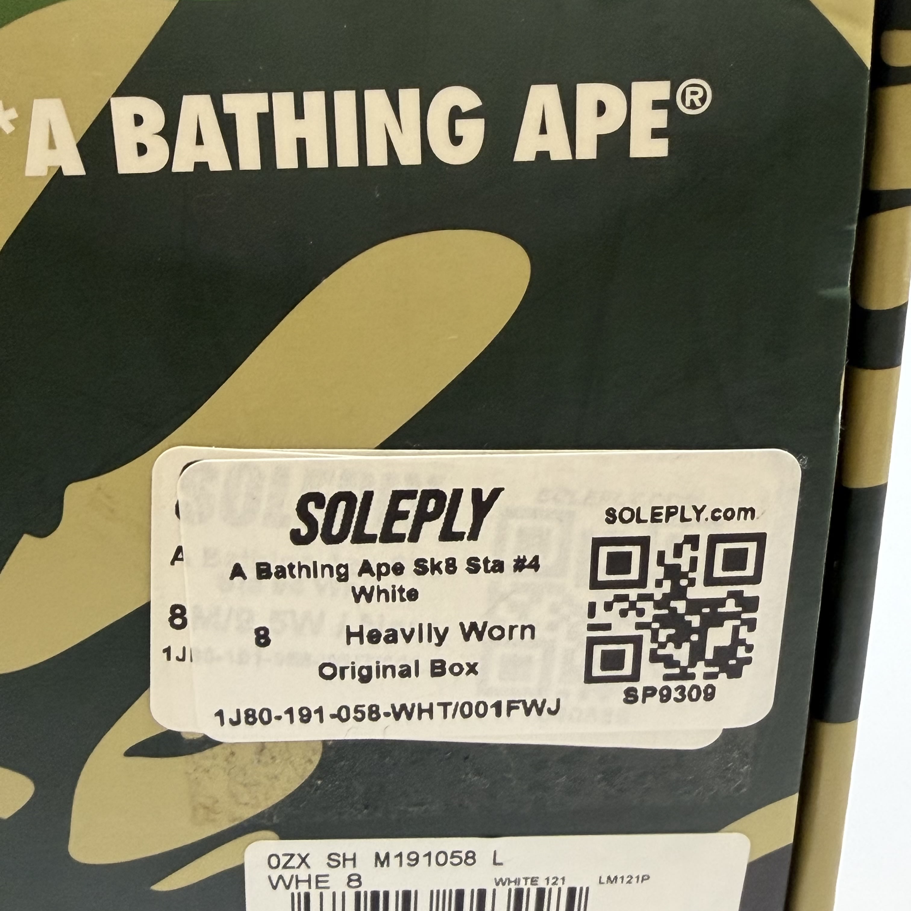 [SP9309] A Bathing Ape Sk8 Sta #4 White