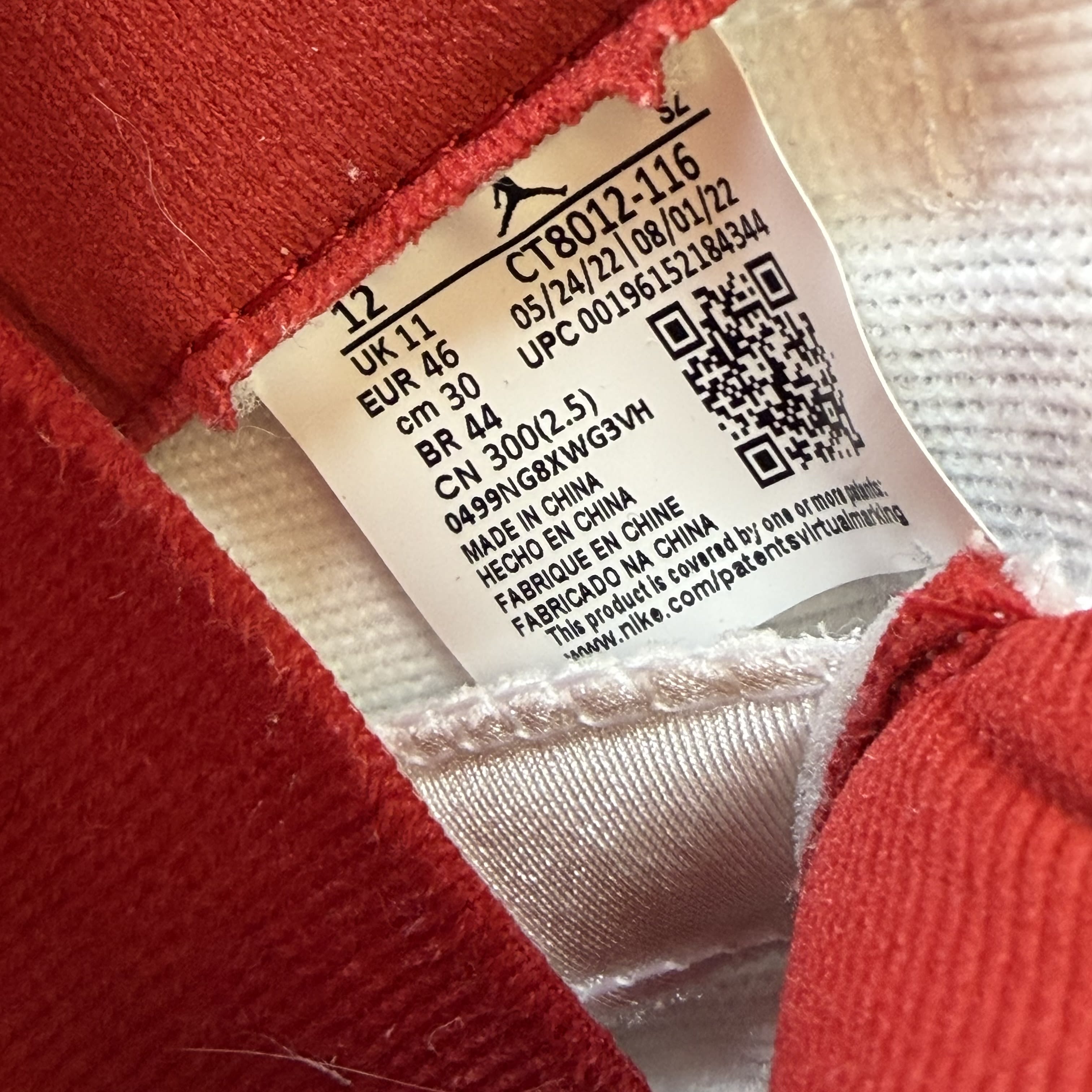 [SP12506] Jordan 11 Retro Cherry (2022)