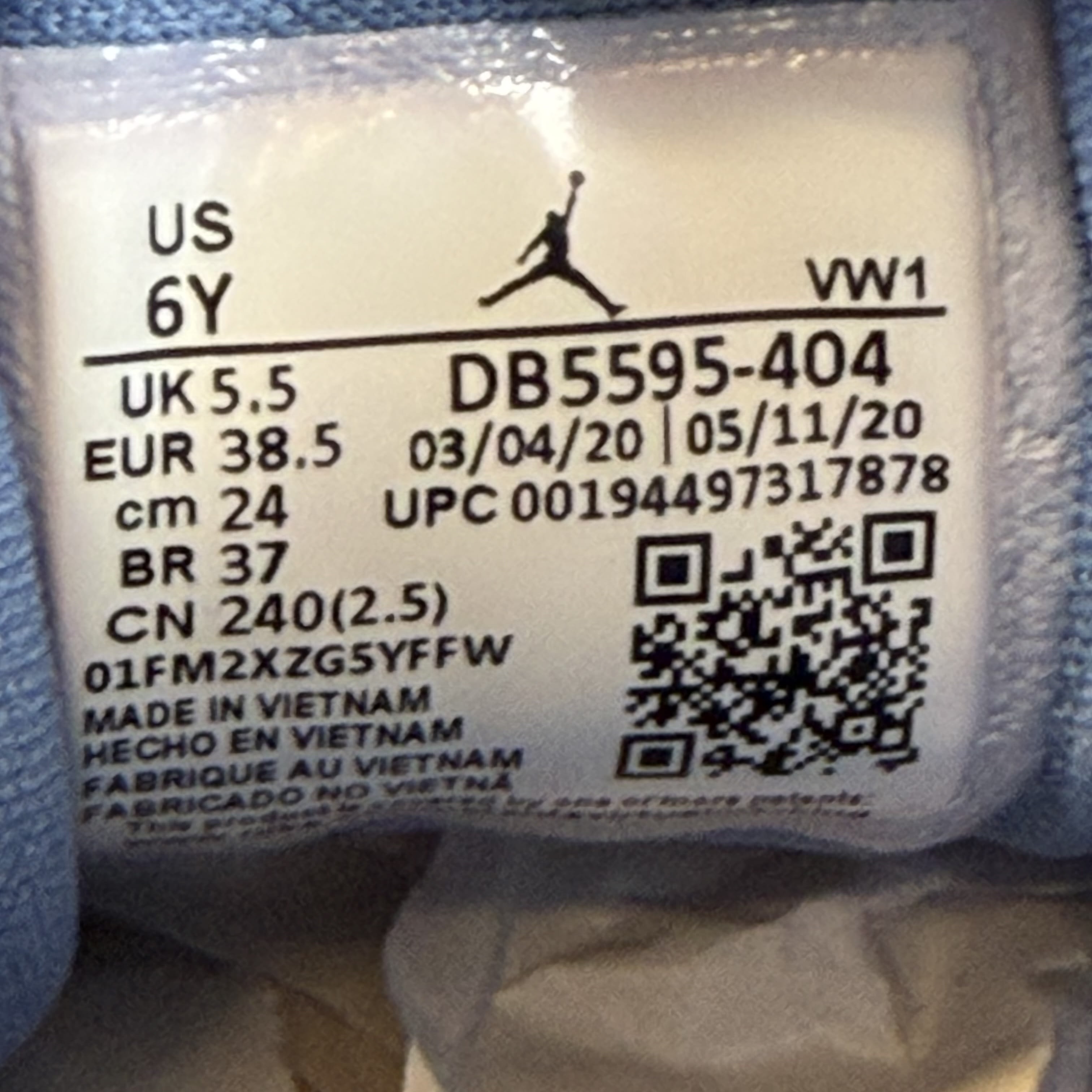 [SP11647] Jordan 12 Retro Indigo (GS)