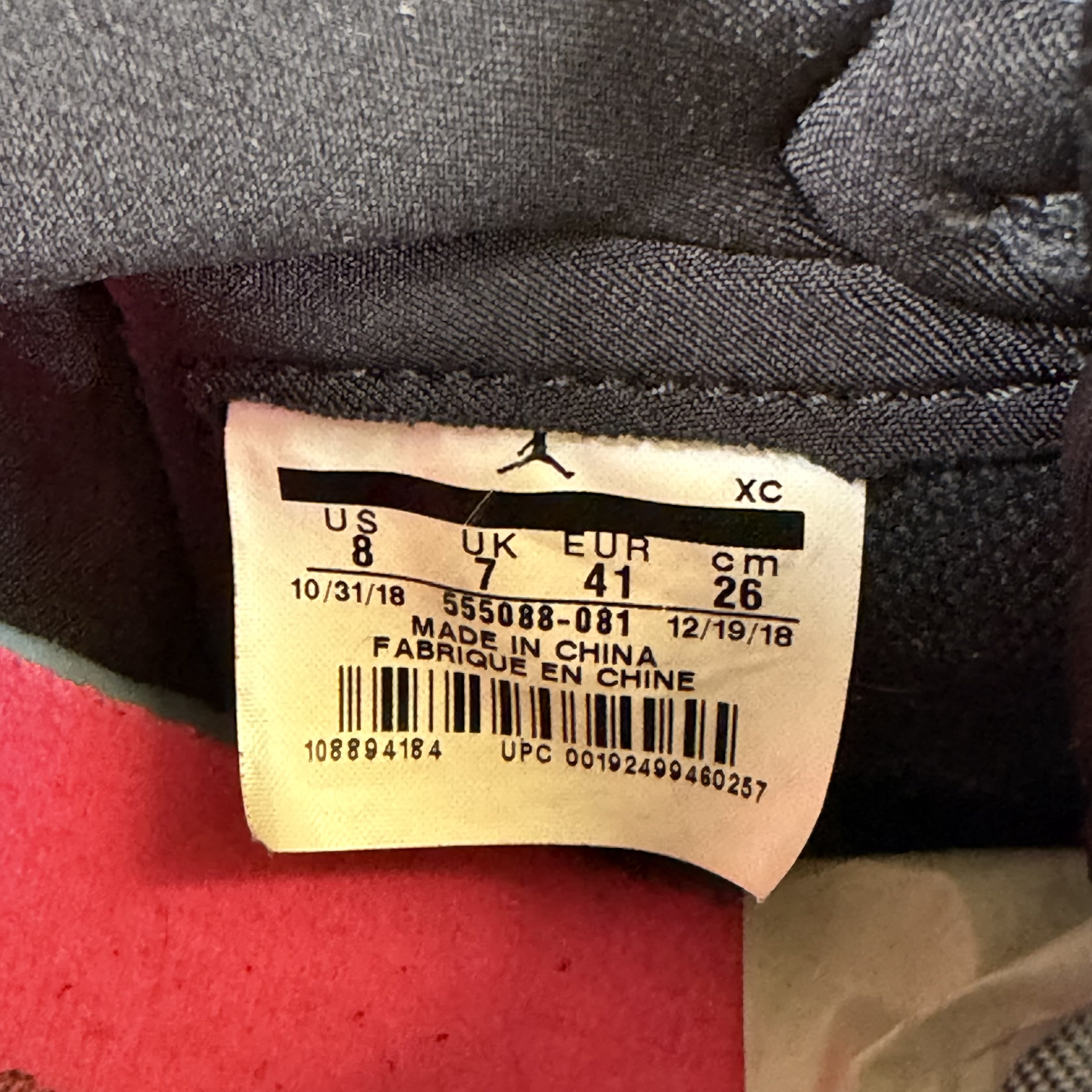 [SP9131] Air Jordan 1 Retro High Black Crimson Tint