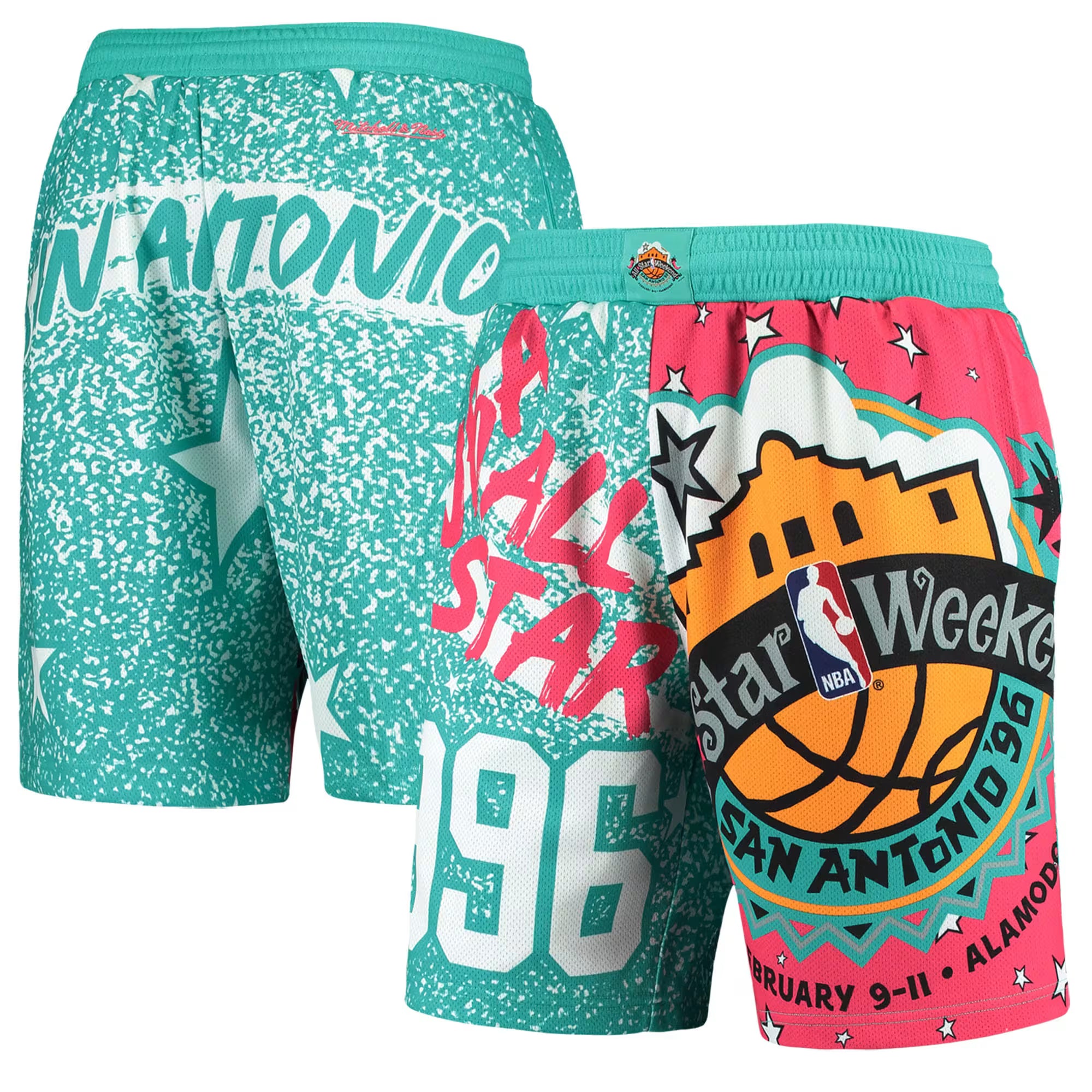 SP16029 NBA 1996 All Star Game Sublimation Shorts