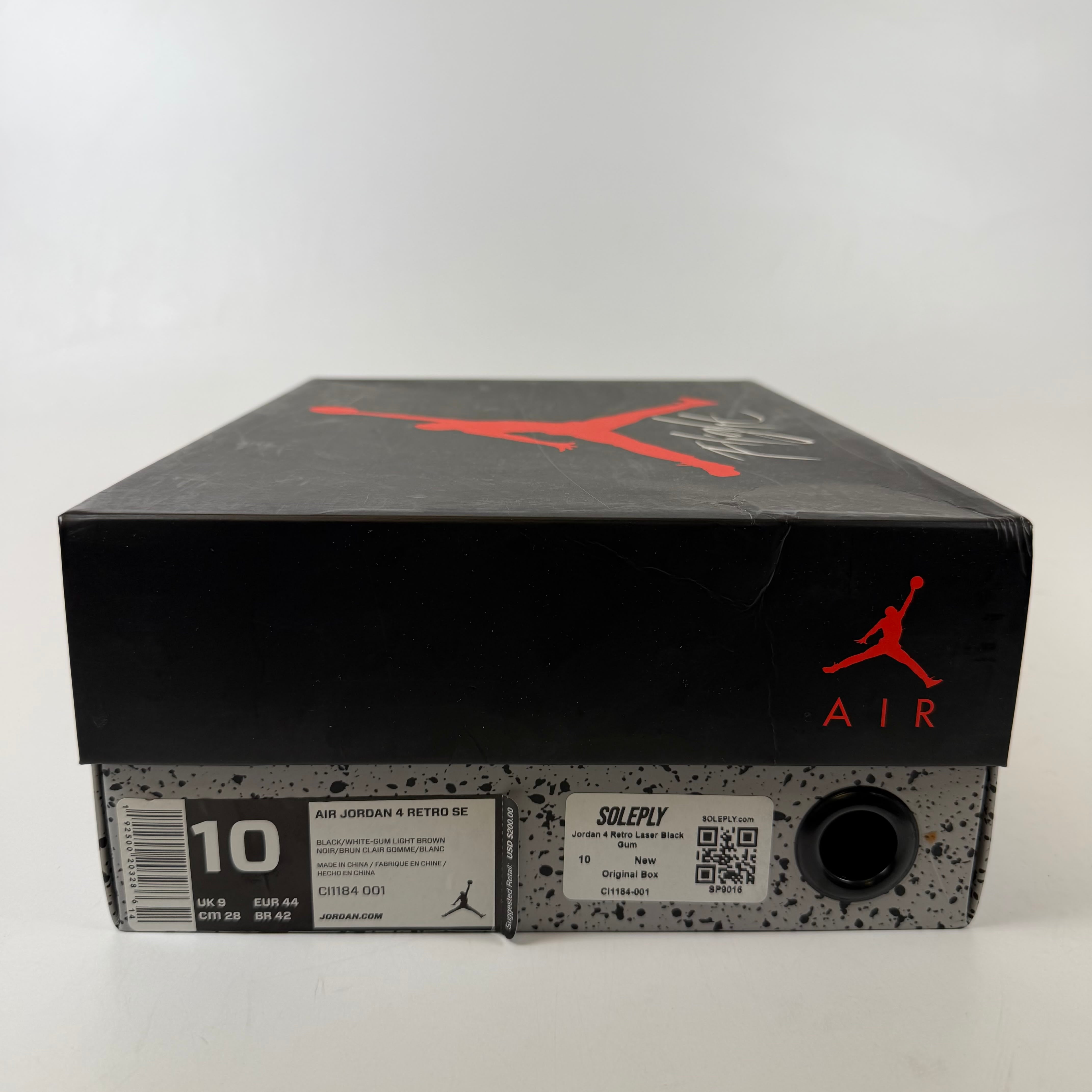 [SP9016] Jordan 4 Retro Laser Black Gum