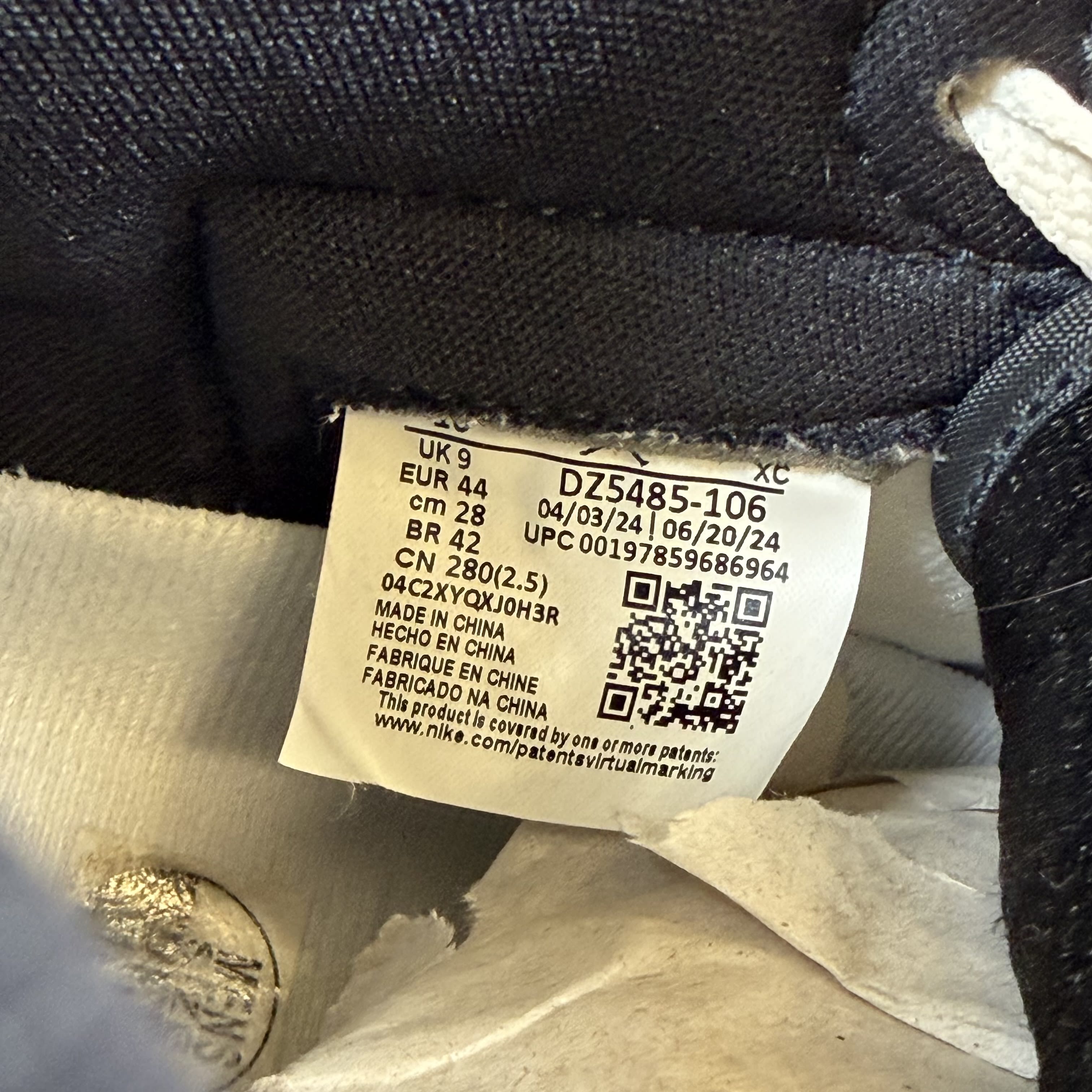 [SP15165] Jordan 1 Retro High OG Black Toe Reimagined