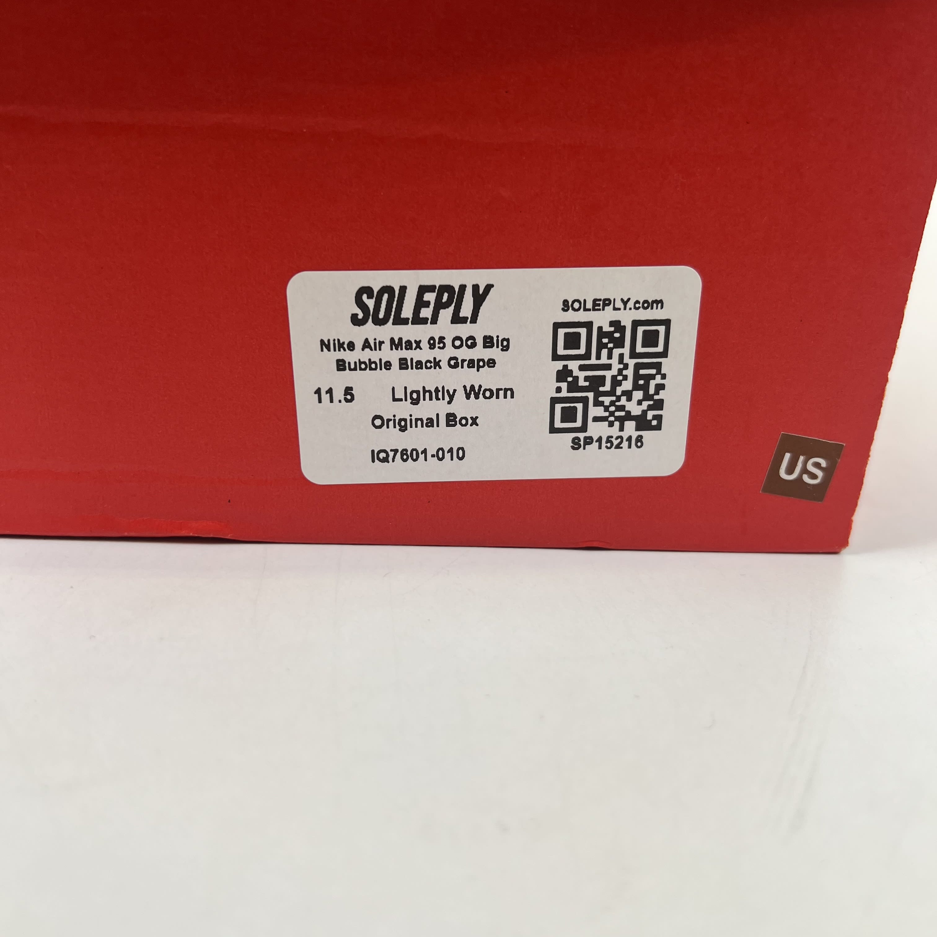 [SP15216] Nike Air Max 95 OG Big Bubble Black Grape
