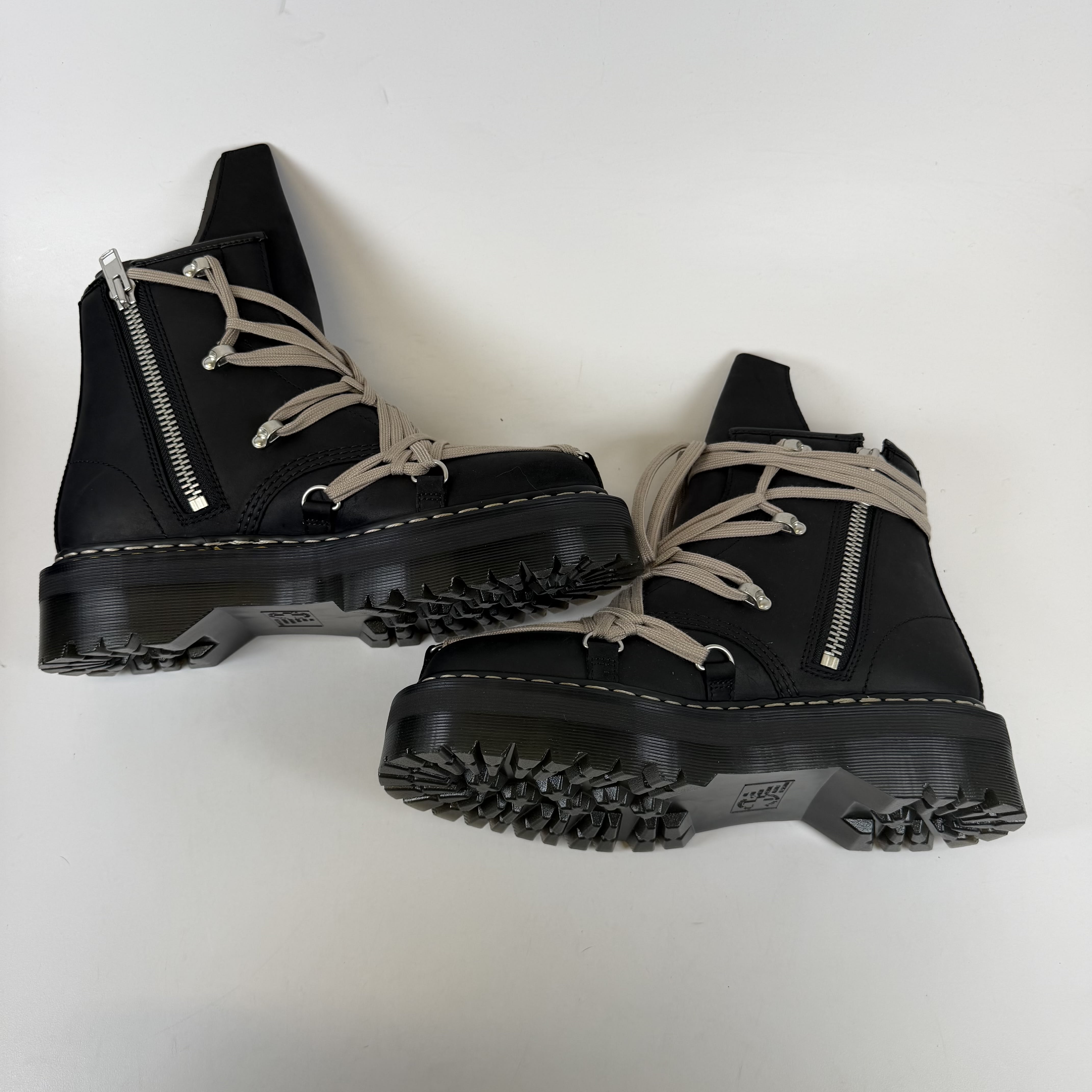 [SP12993] Dr. Martens 1460 DRKSHDW Quad Sole Mega Lace Boot Rick Owens Black