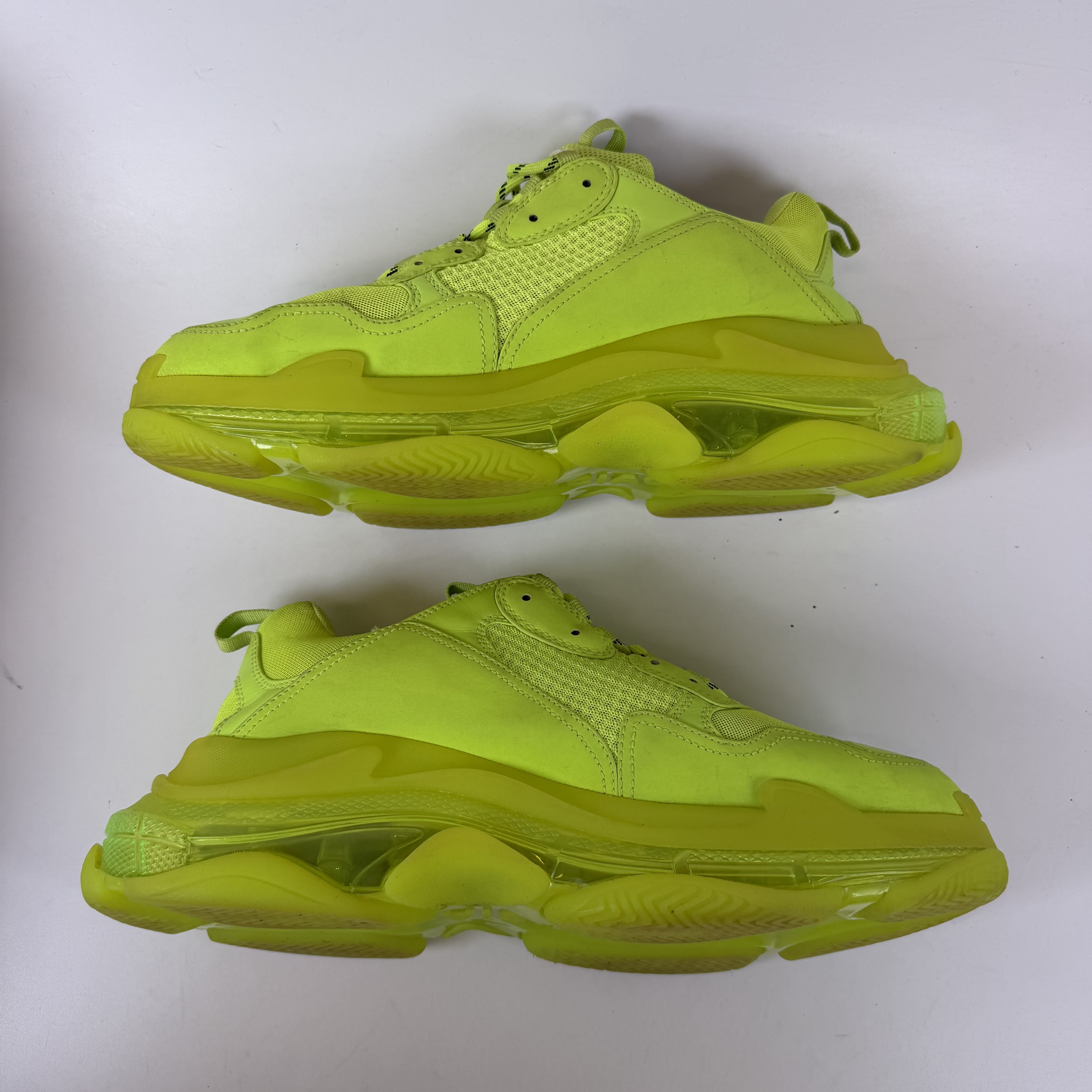 [SP9735] Balenciaga Triple S Clear Sole Fluo Yellow