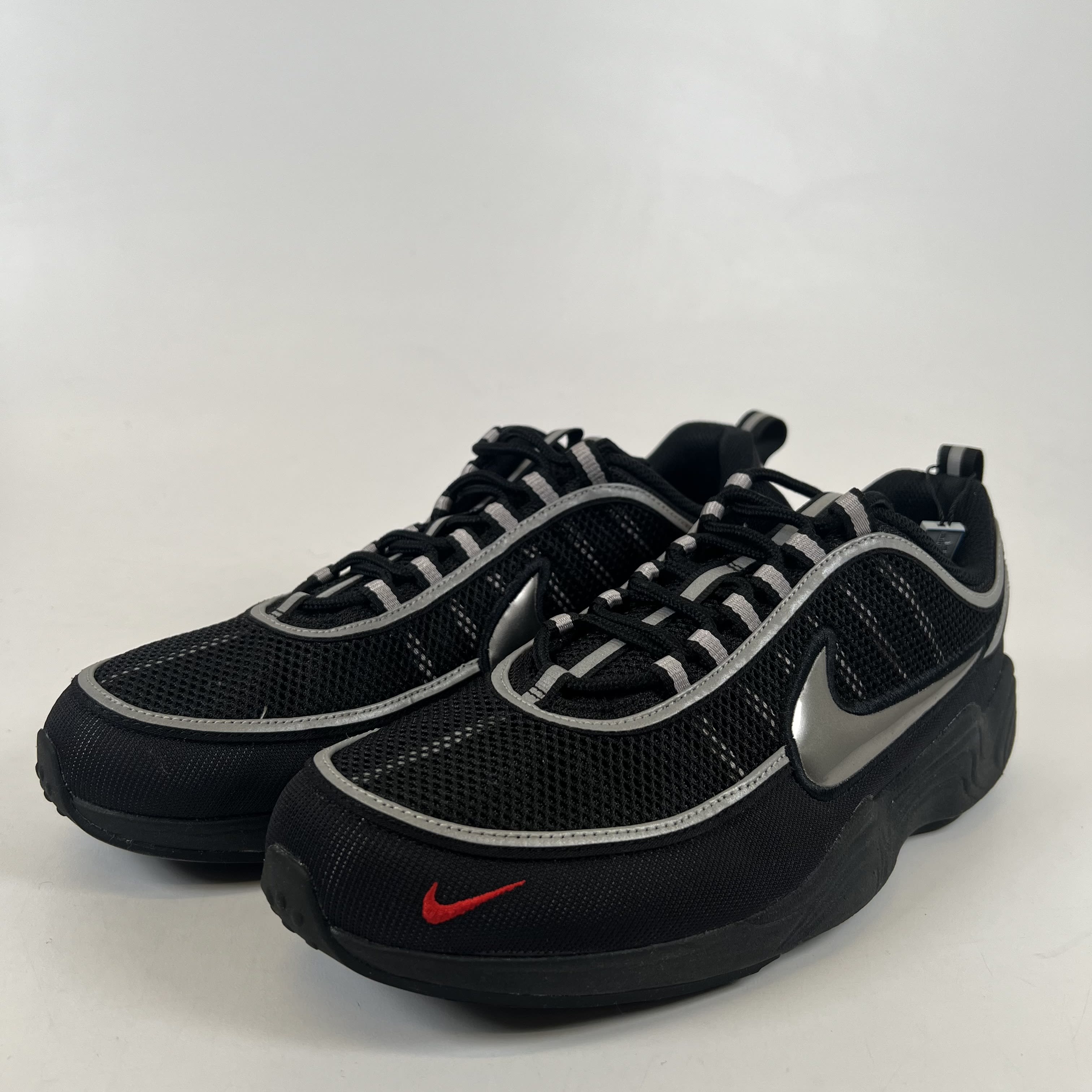 [SP14970] Nike Air Zoom Spiridon Black Metallic Silver