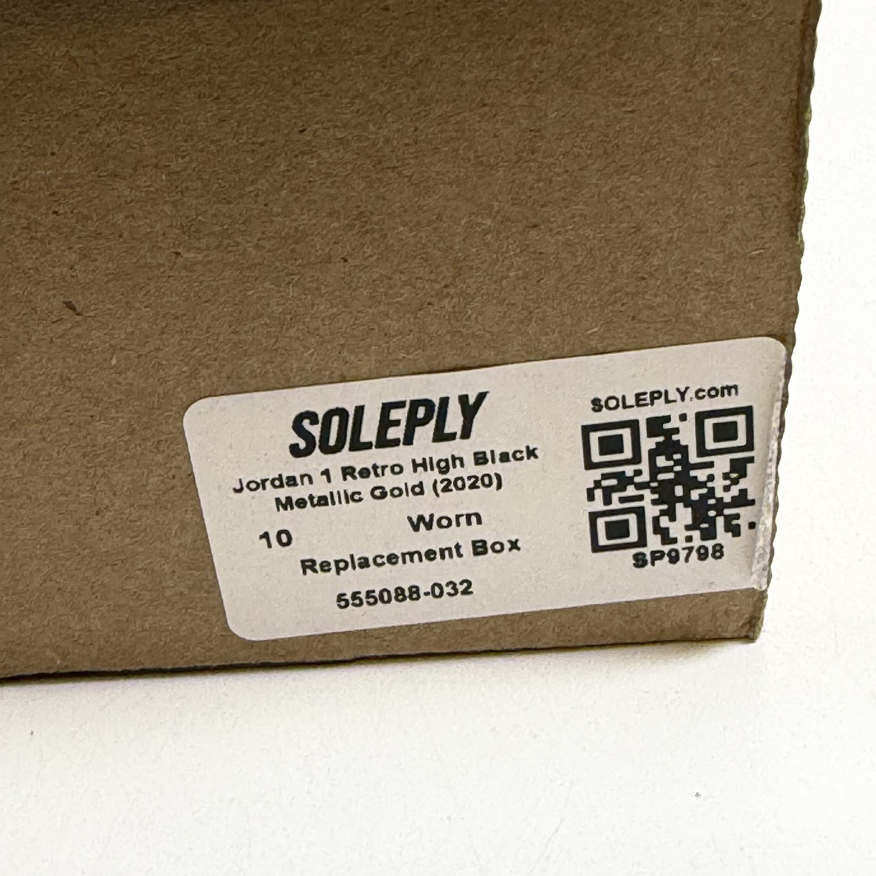 [SP9798] Jordan 1 Retro High Black Metallic Gold (2020)