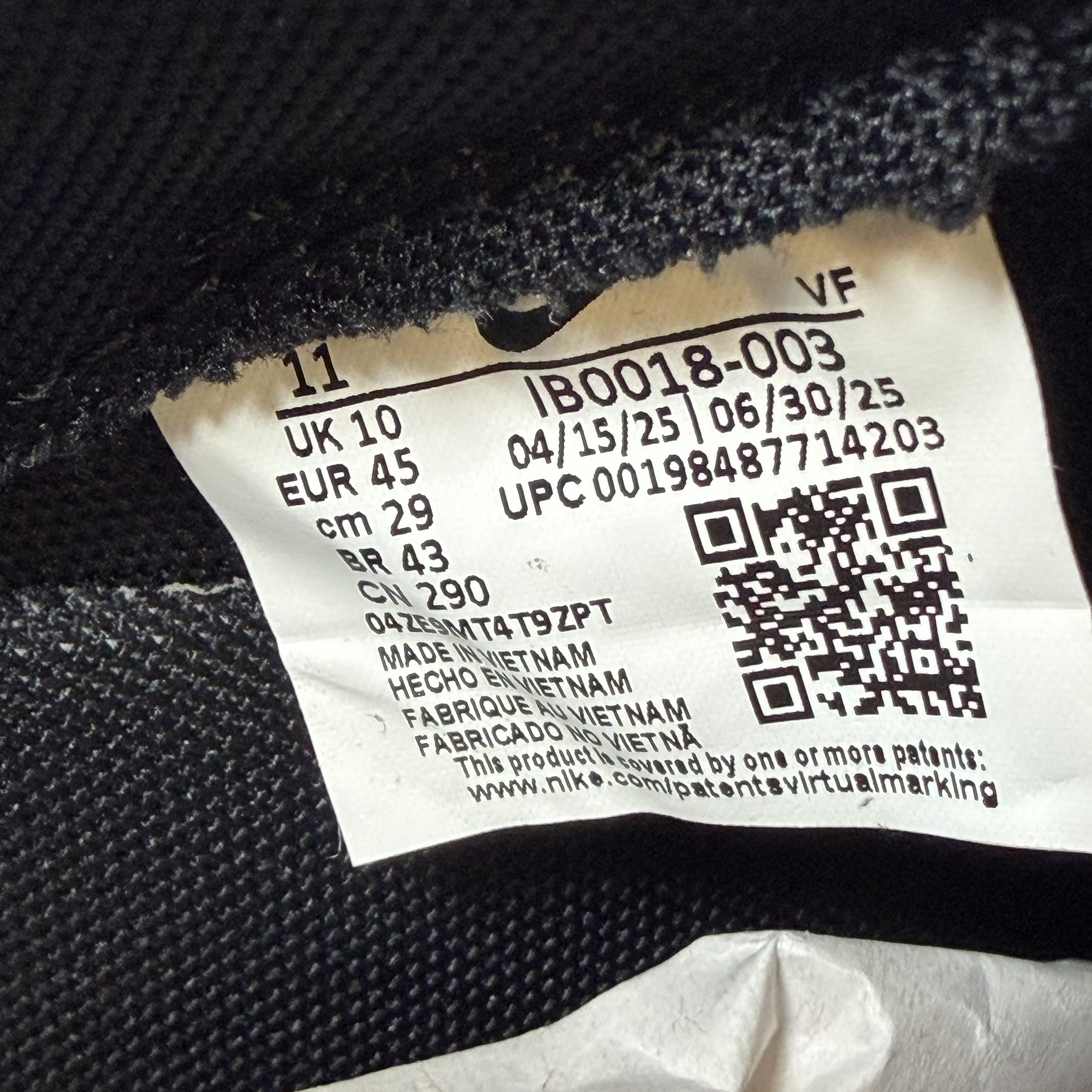 [SP13539] Nike Air Force 1 Low Kobe Bryant Forever Black