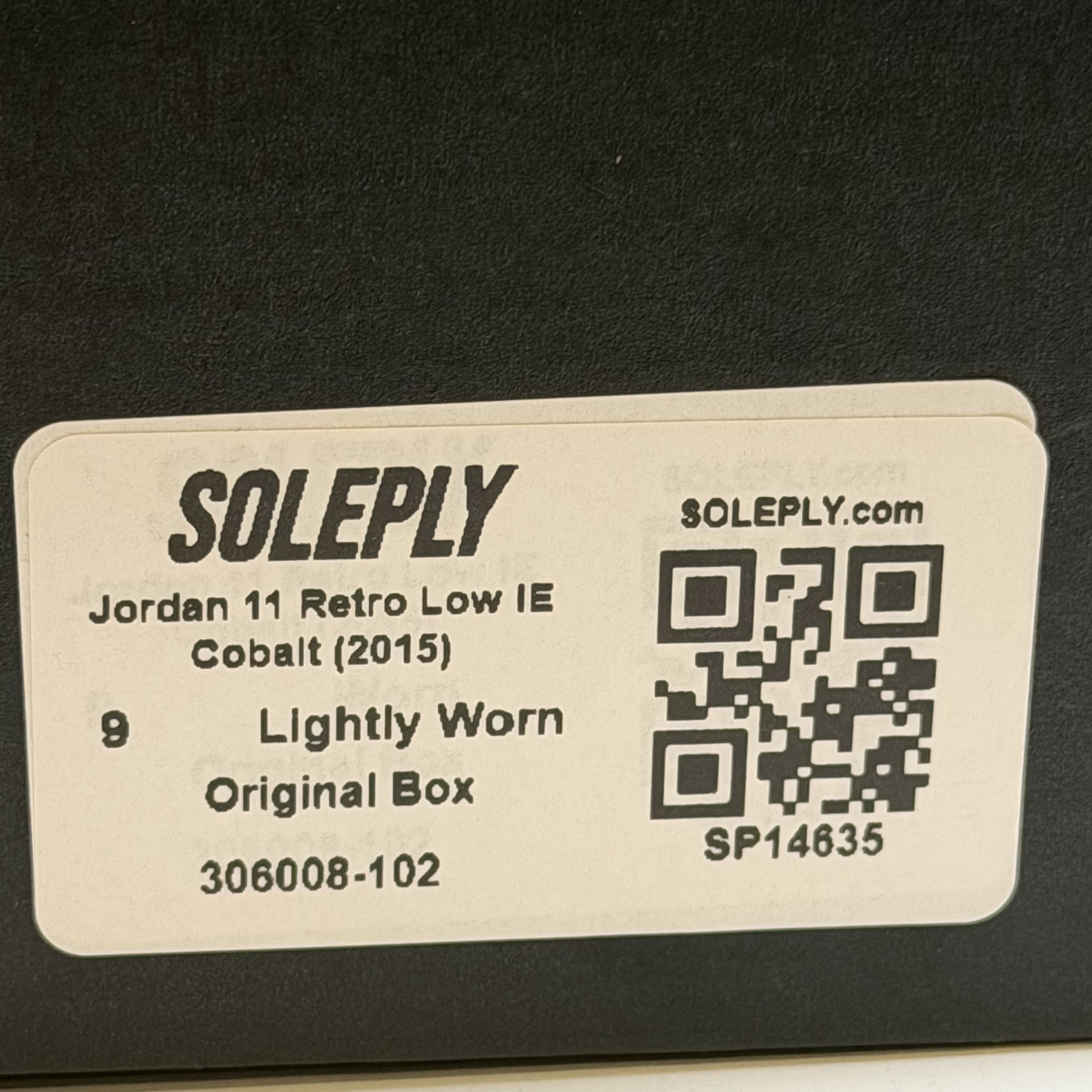 [SP14635] Jordan 11 Retro Low IE Cobalt (2015)