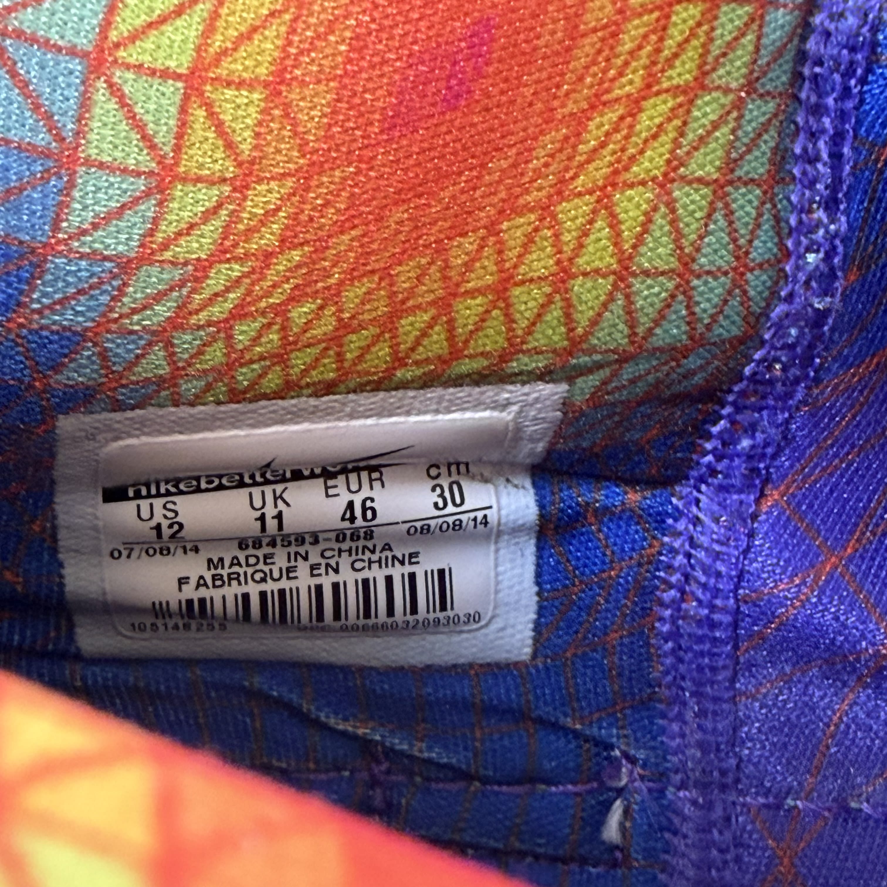 [SP11393] Nike LeBron 12 Data