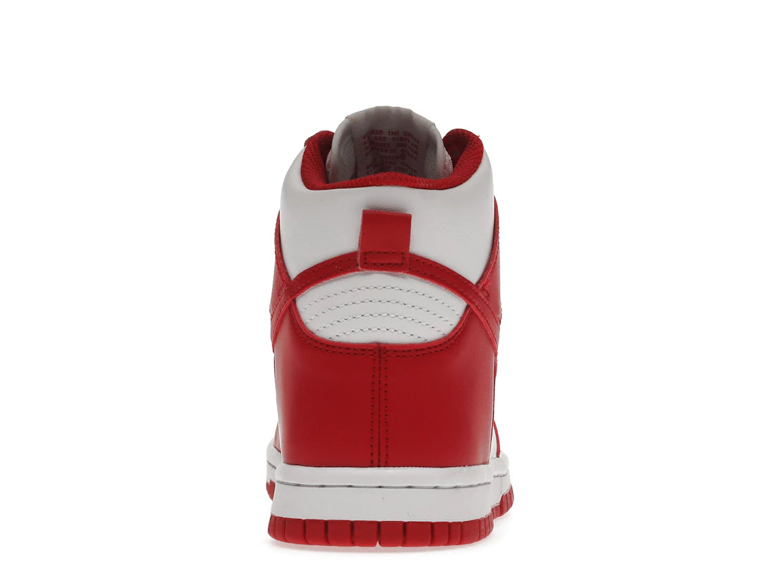 340718 Nike Dunk High Championship White Red (White Tongue Tag) (GS)