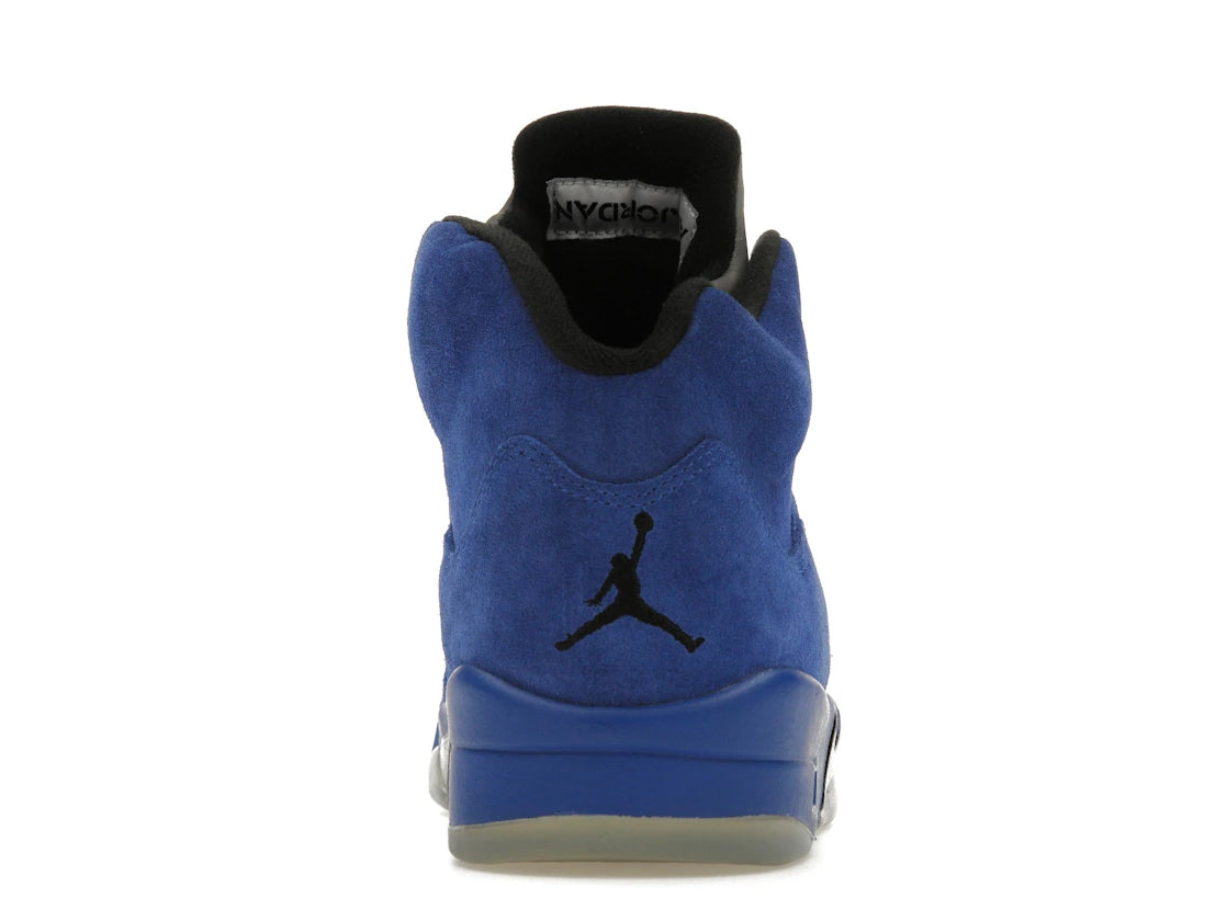 672110 Air Jordan 5 Retro Blue Suede