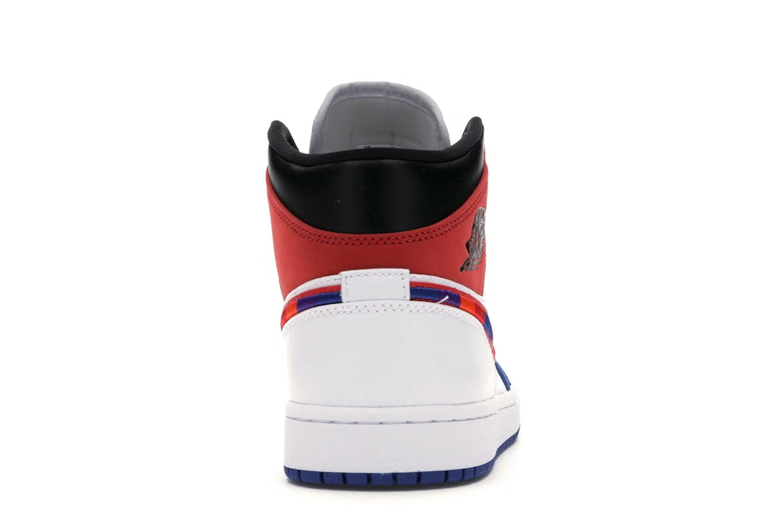 634422 Jordan 1 Mid Multi-Color Swoosh