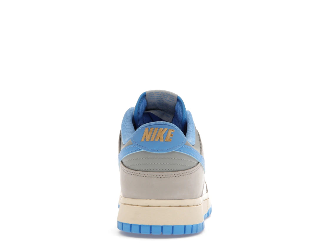 586284 Nike Dunk Low Athletic Department Light Smoke Grey University Blue
