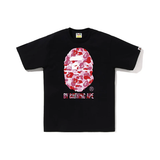 BAPE ABC Camo By Bathing Ape Tee 'Black/Pink'