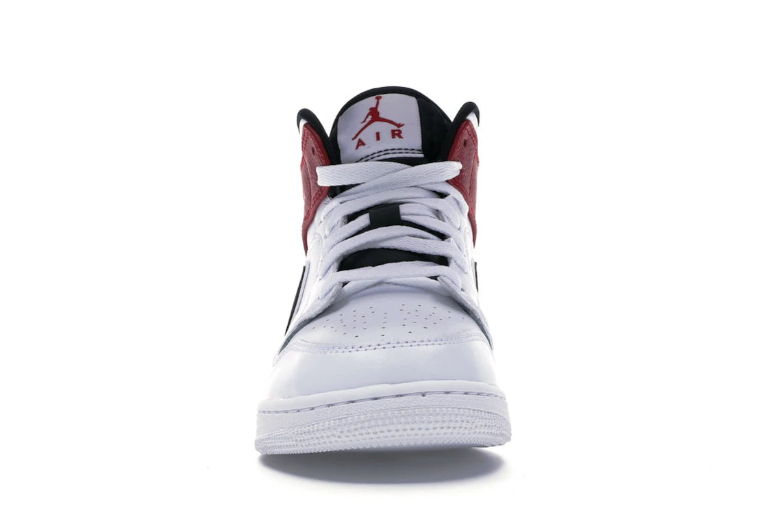 779851 Jordan 1 Mid White Black Gym Red (GS)