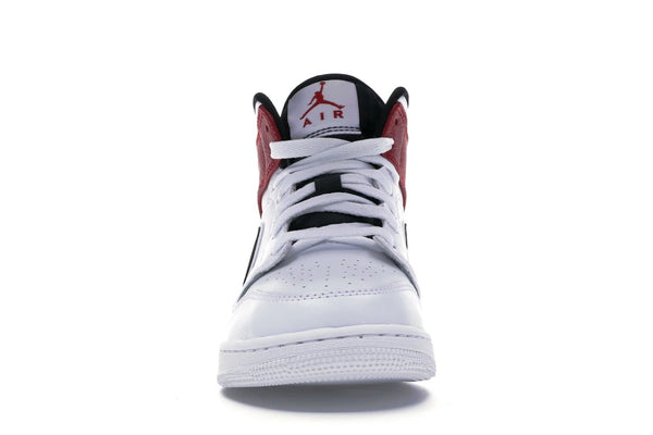 Jordan 1 Mid White Black Gym Red (GS)