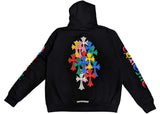 Chrome Hearts Multi Color Cross Cemetery Zip Up Hoodie Black