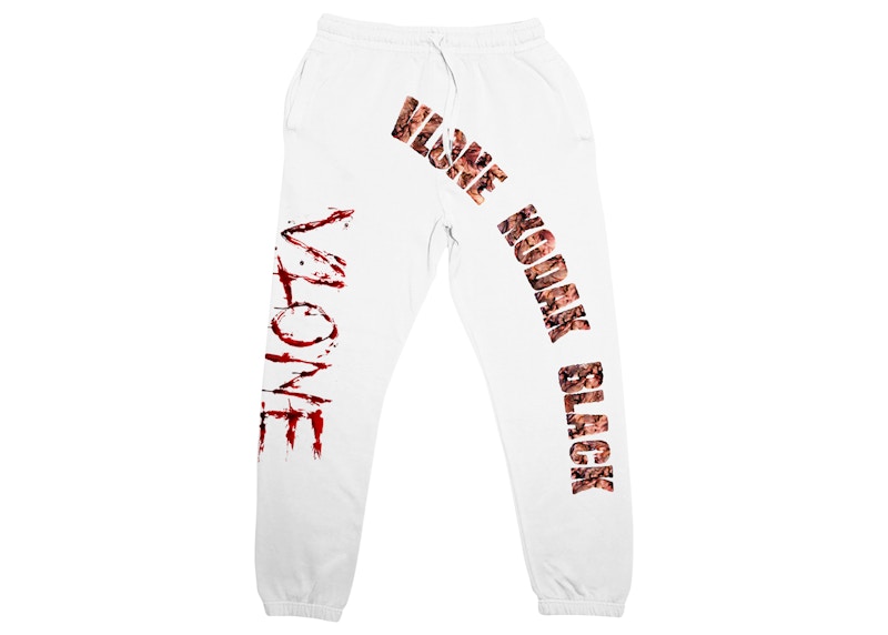 Kodak Black x Vlone Zombie Joggers White