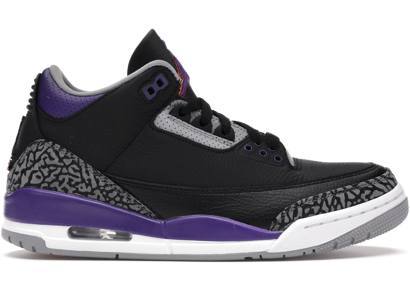 819636 Jordan 3 Retro Black Court Purple