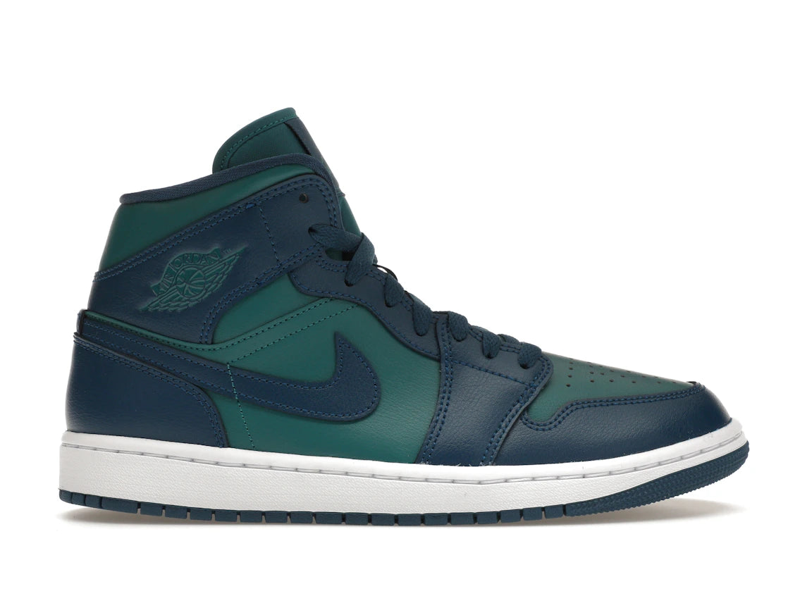 424951 Jordan 1 Mid Teal French Blue (Women's)