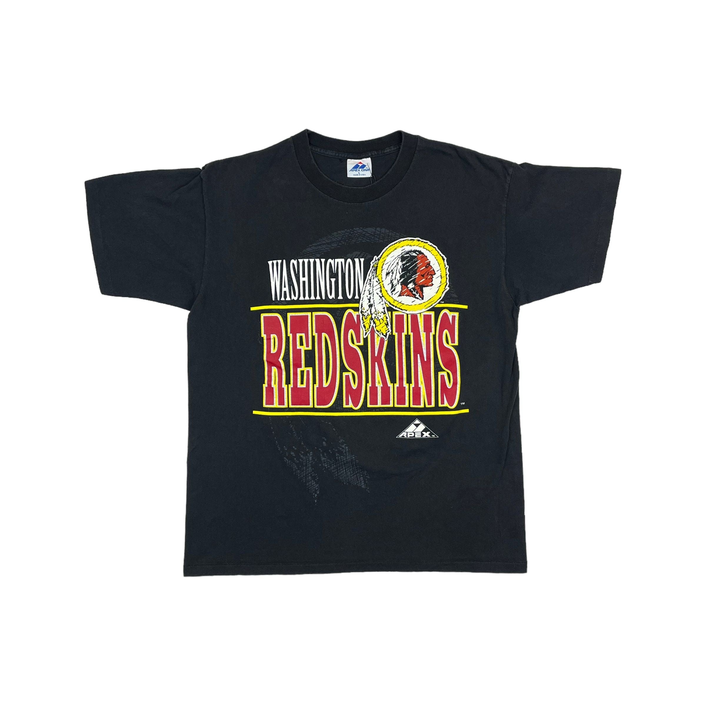 271171 (90s) Washington Redskins Apex One Double Sided NFL T-Shirt