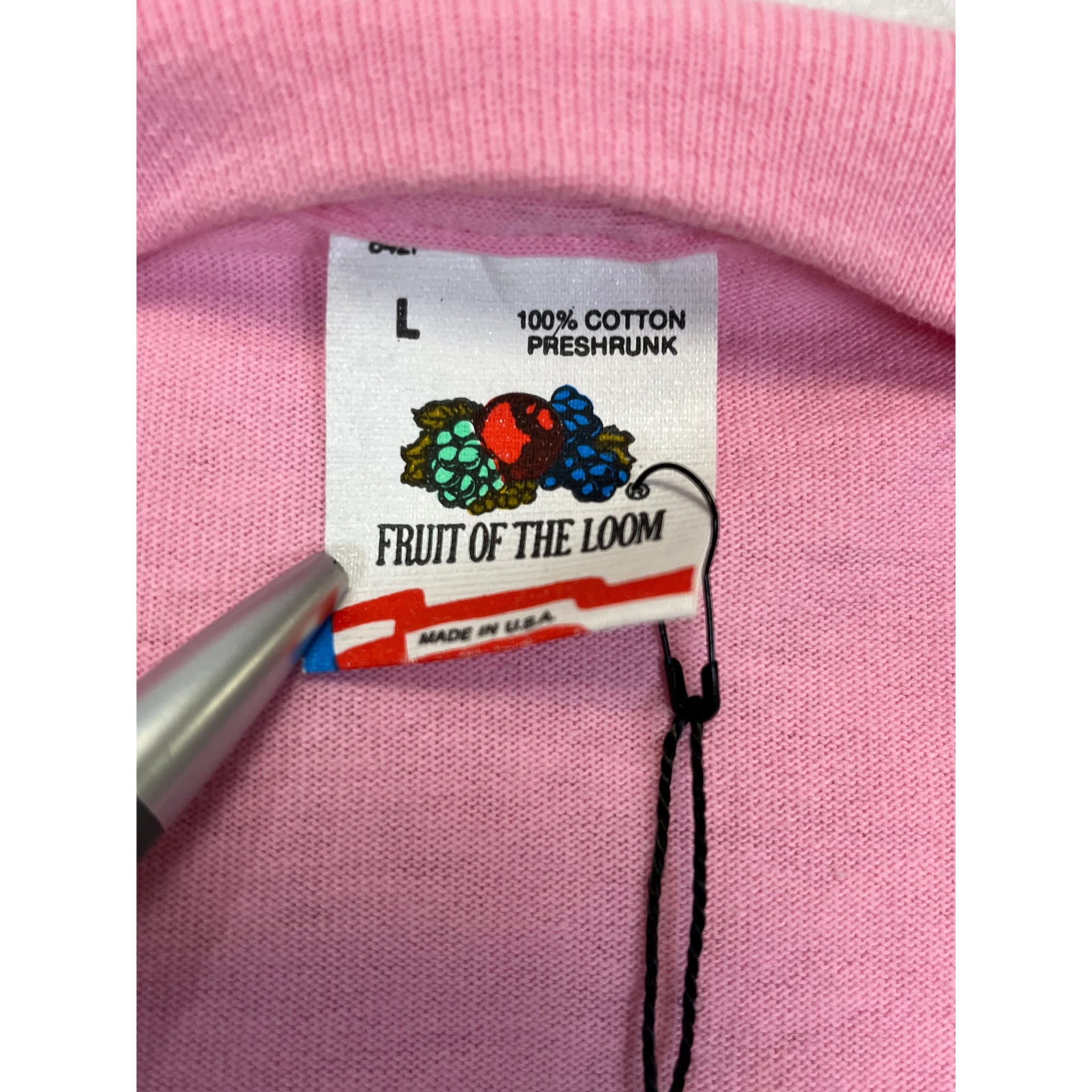 268973 (1989) Outlaws of Calistoga Speedway Napa County Pink T-Shirt