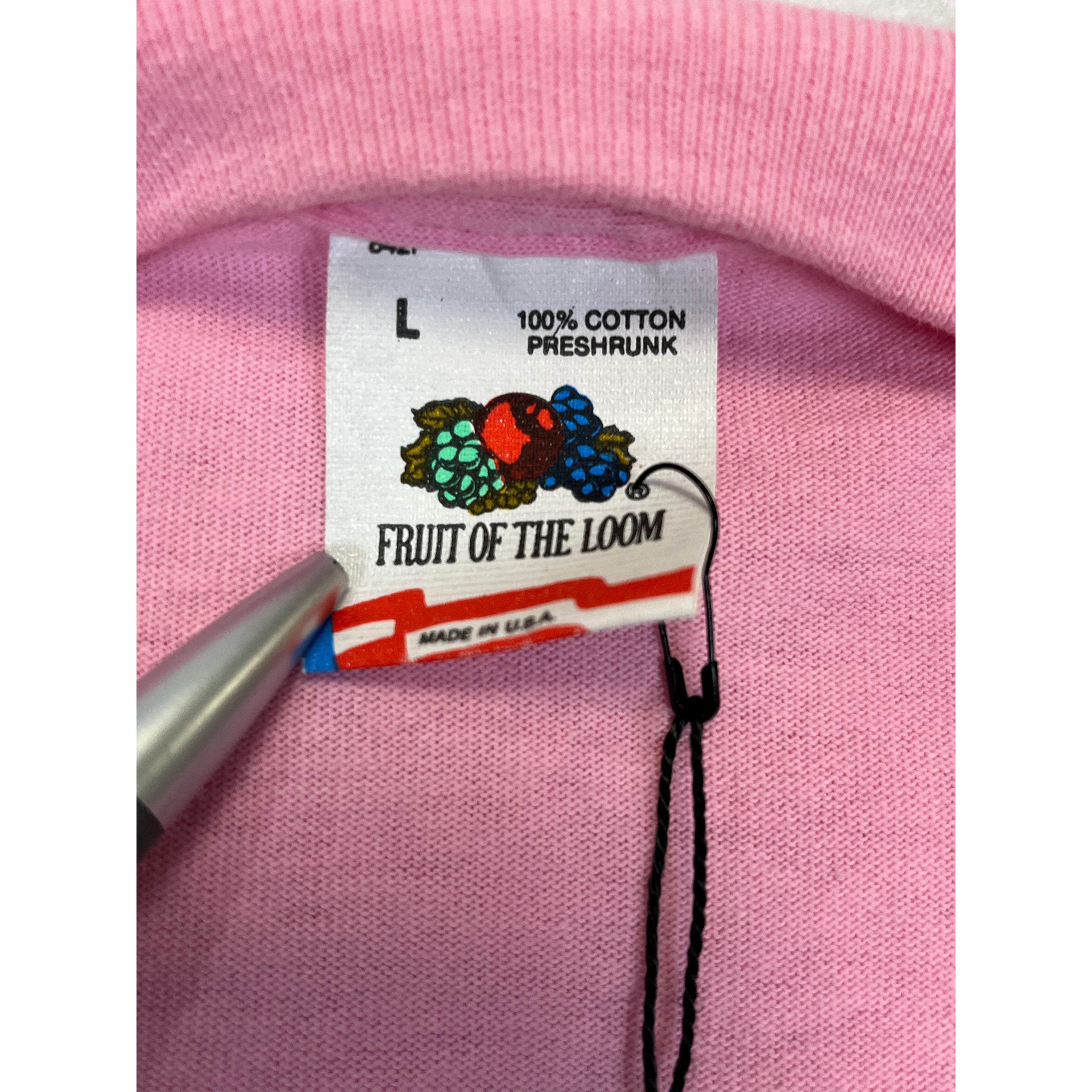 268973 (1989) Outlaws of Calistoga Speedway Napa County Pink T-Shirt