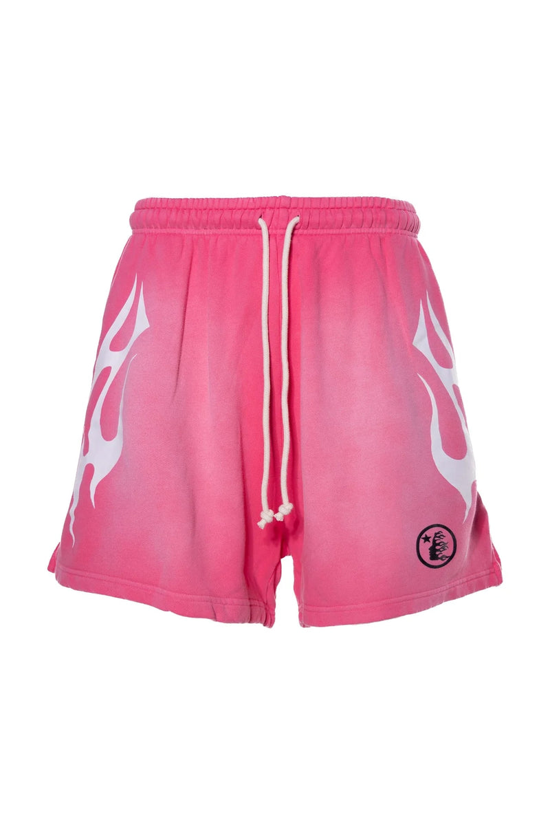 Hellstar Studios Flame Shorts “Pink”