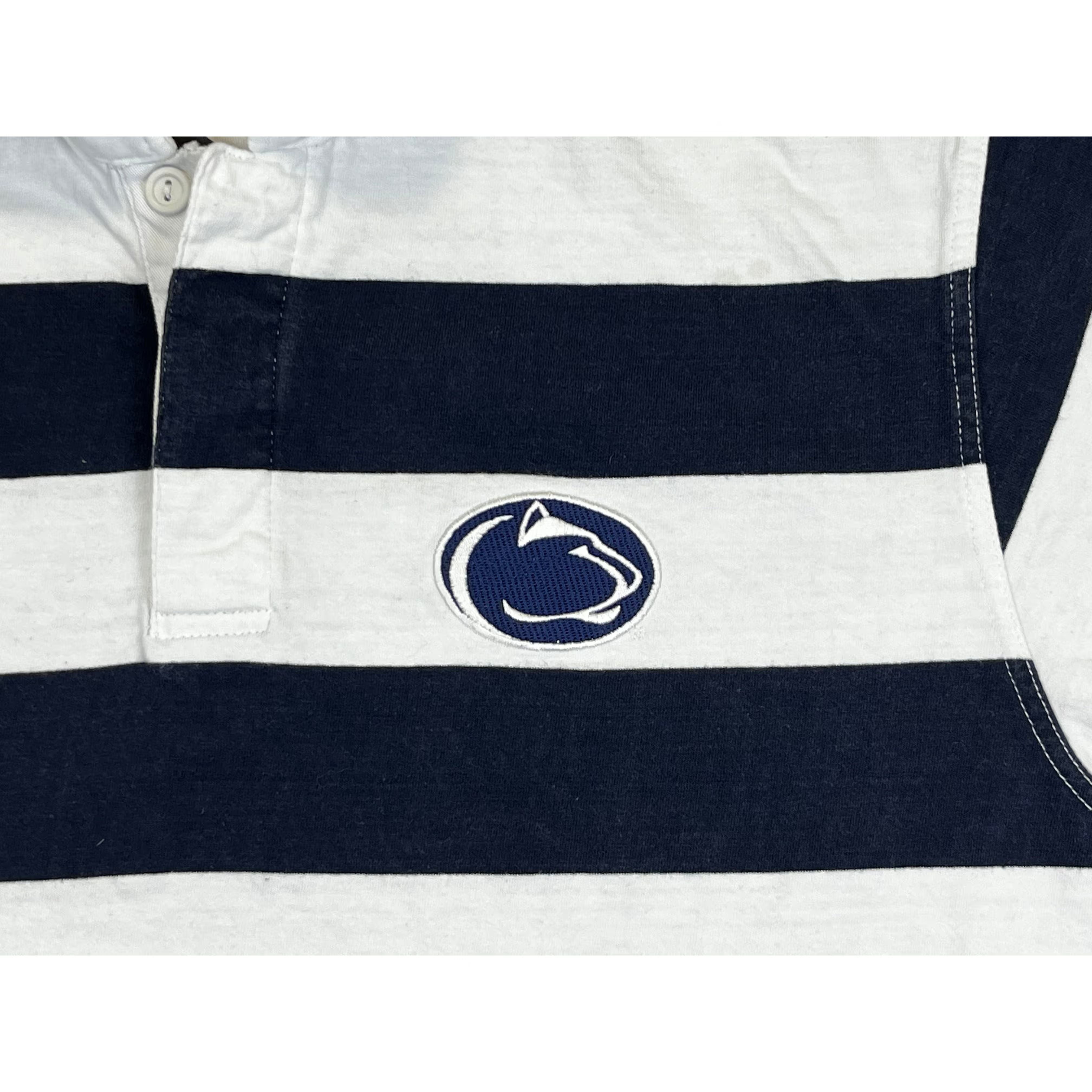 275038 (00s) Penn State University Striped College Rugby Shirt