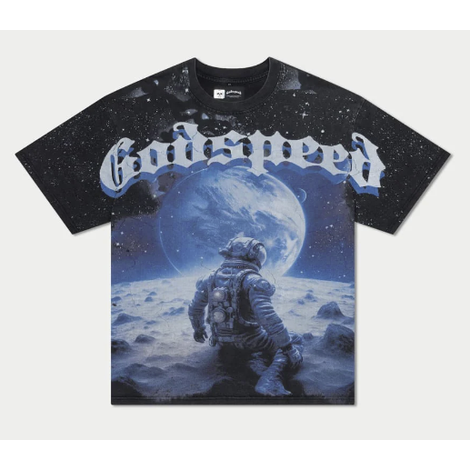 Godspeed No Looking Back T-Shirt 'Black/True Blue'