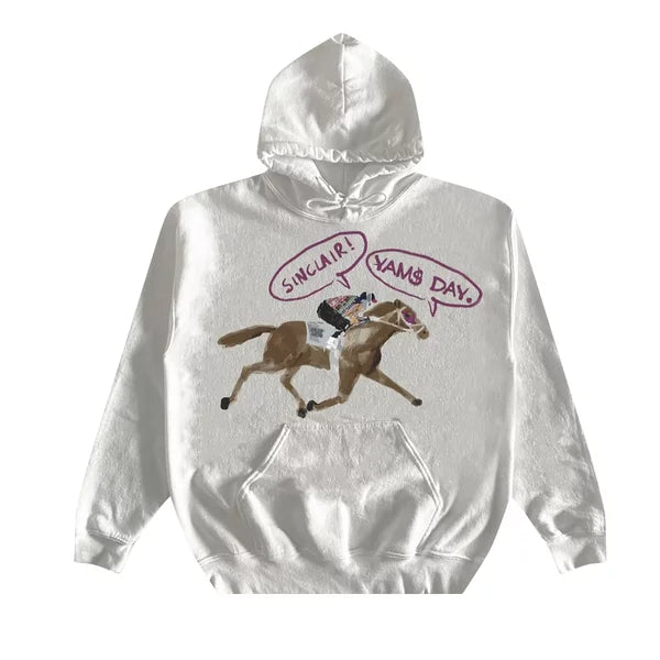 Sinclair x Yams Day 2021 Long Beach Horse Hoodie 'White'