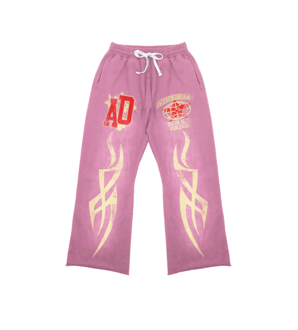 776137 Awoken Dreams Pink Varsity Sweatpants