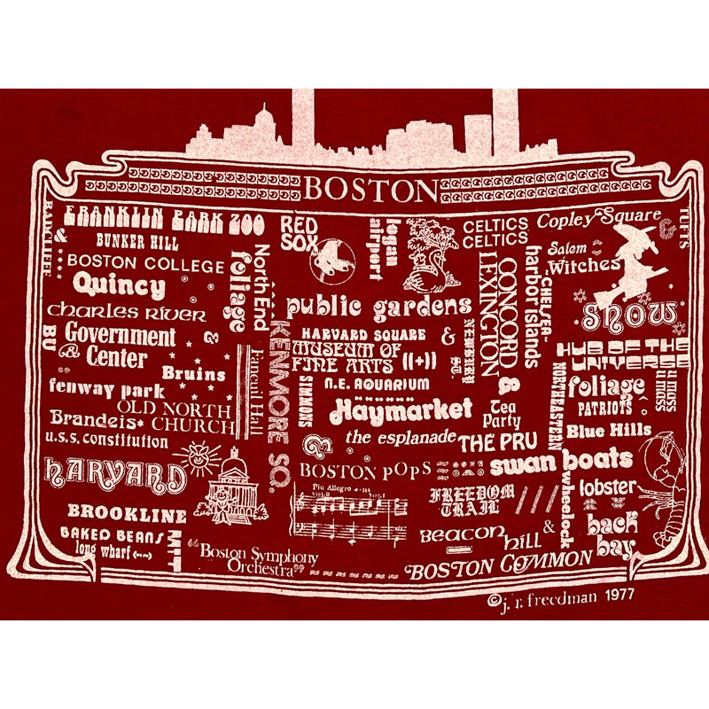 (1977) Boston City Landmarks / History / Icons T-Shirt