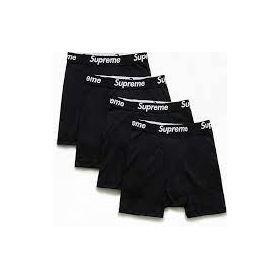 SP11490 Supreme x Hanes Boxer Briefs (4 Pack) 'Black'