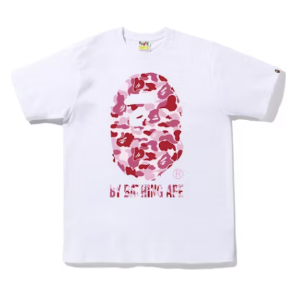 BAPE ABC Camo By Bathing Ape Tee 'White/Pink'