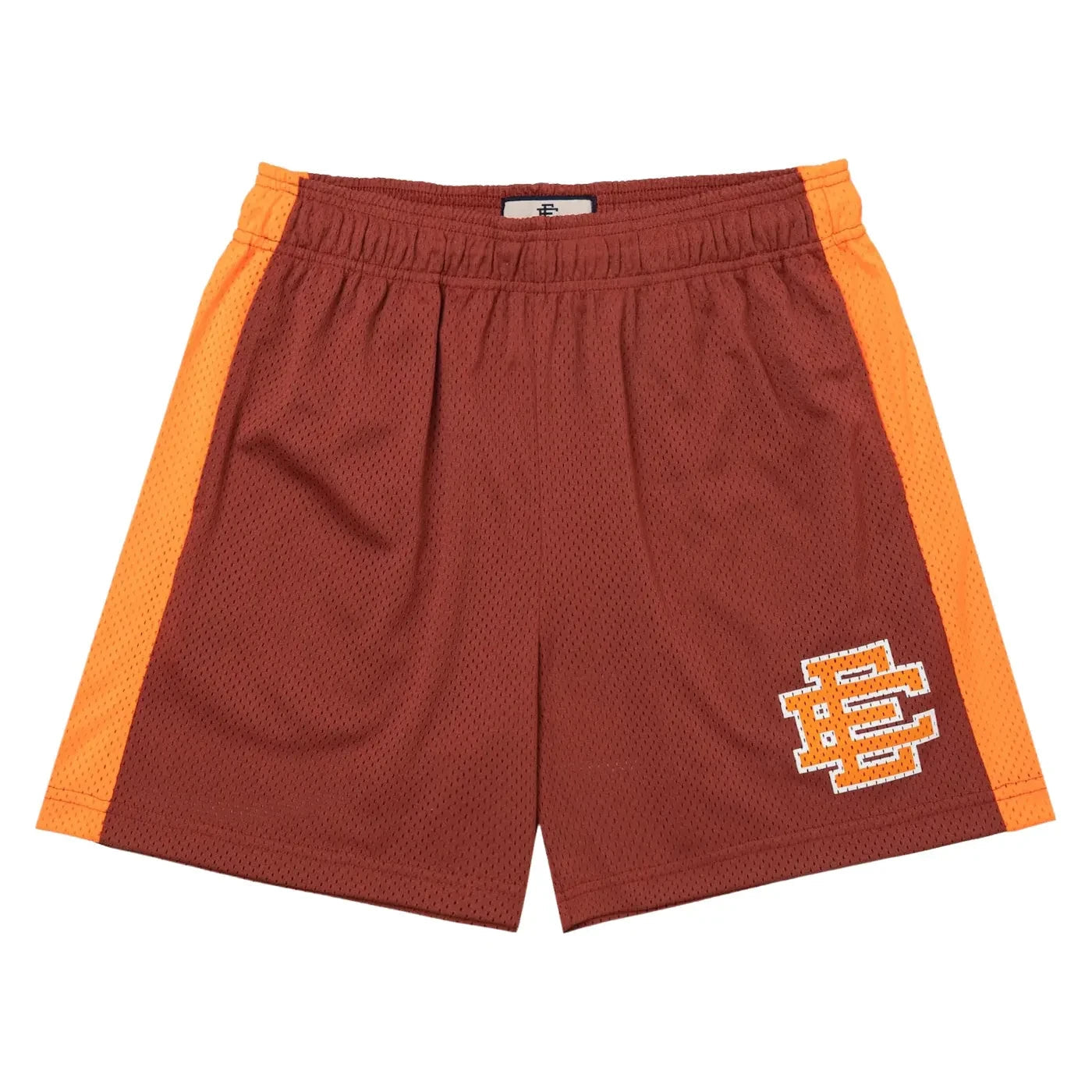 784837 EE Basic short Maroon and orange
