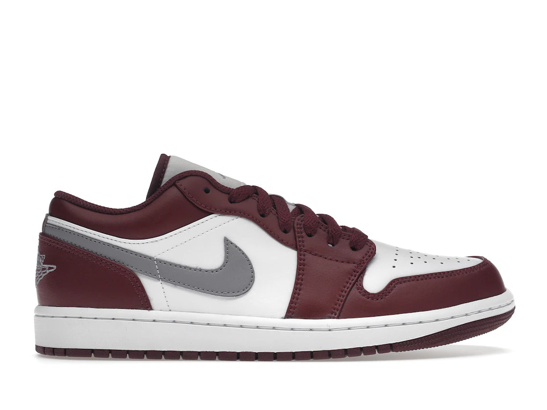 619645 Jordan 1 Low White Bordeaux