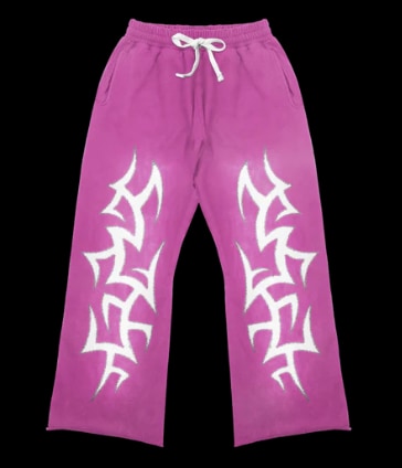 SP7251 Awoken Dreams Patchwork Sweatpants Pink