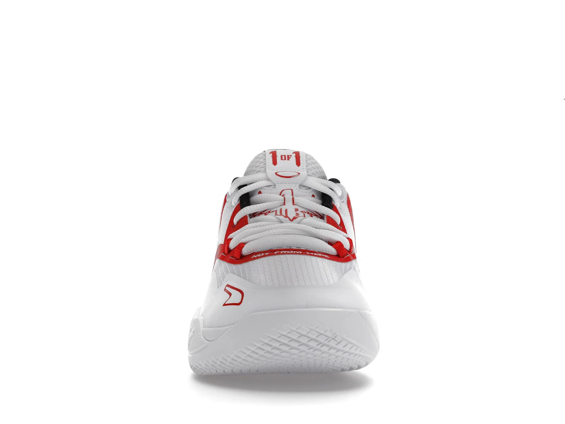 SP14244 Puma LaMelo Ball MB.01 Lo Team Colors White High Risk Red