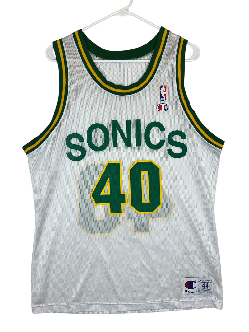 (90s) Shawn Kemp Seattle Supersonics Champion Jersey