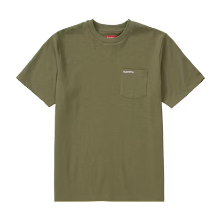 Supreme S/S Pocket Tee (SS21) 'Light Olive'