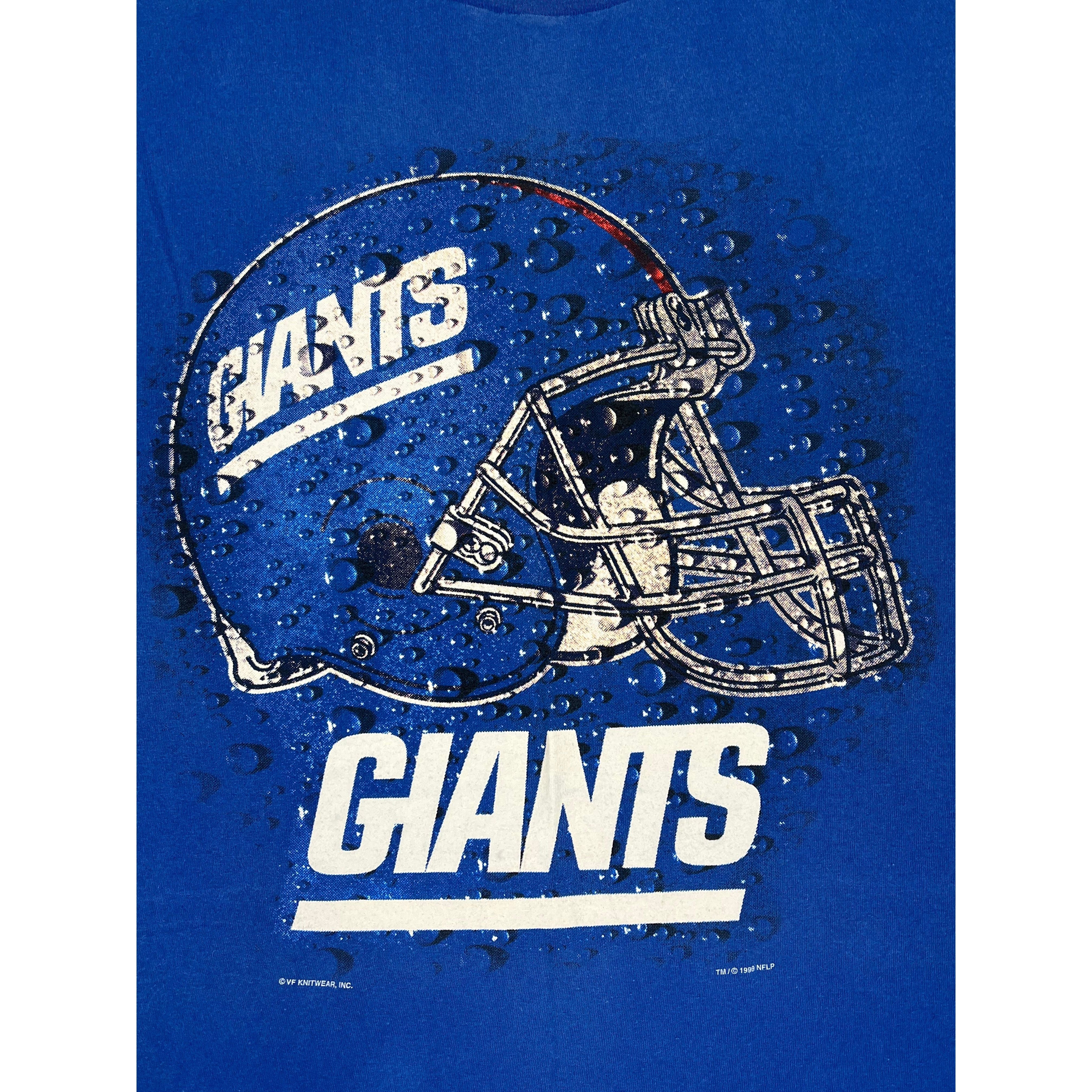 267926 (1999) New York Giants Water Droplets Helmet NFL T-Shirt