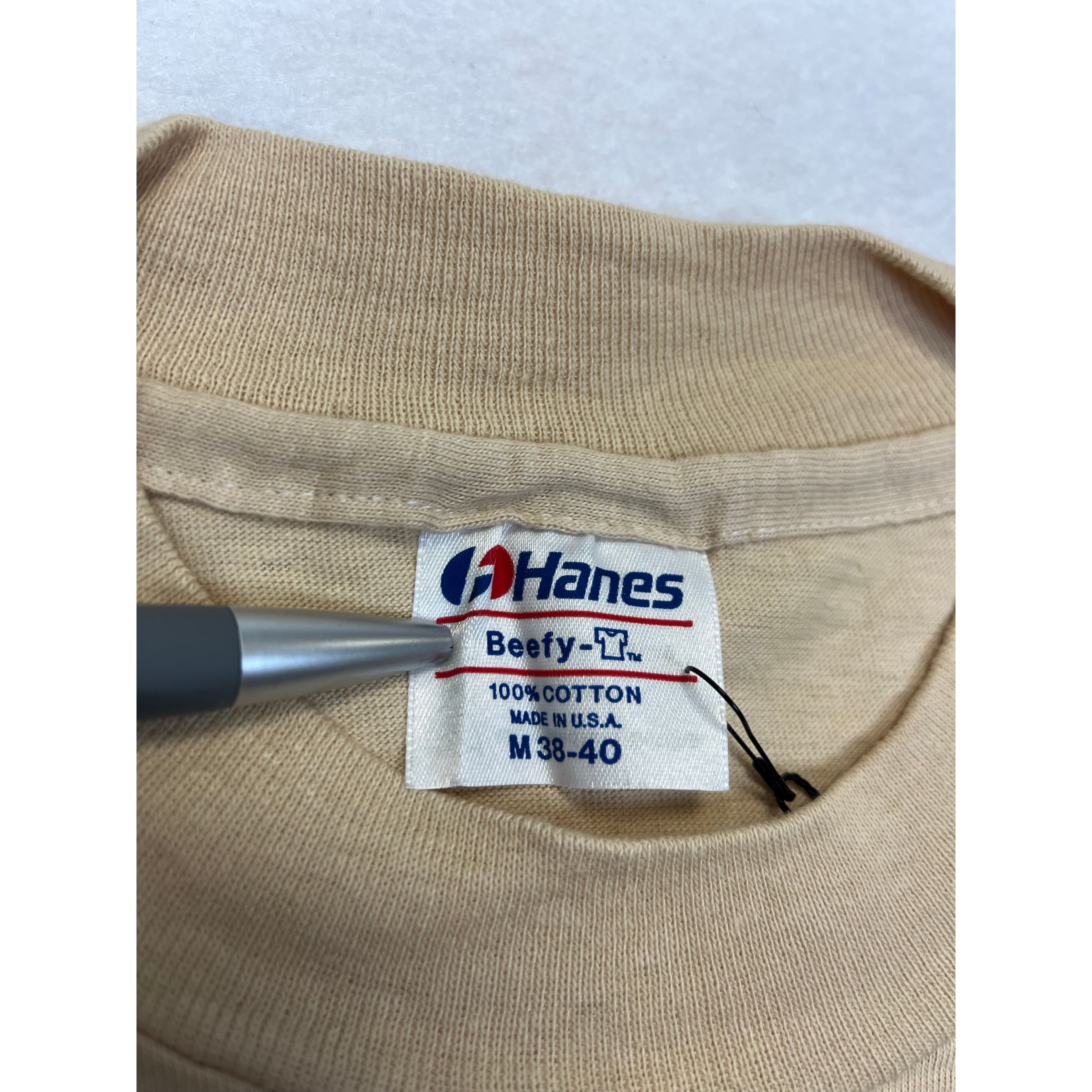 268900 (80s) Sprint Car Dirt Track Mail Racing Pun Beige T-Shirt