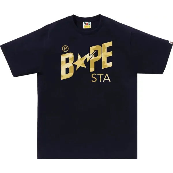 459908 BAPE Color Camo Bape Sta Logo Tee 'Navy'
